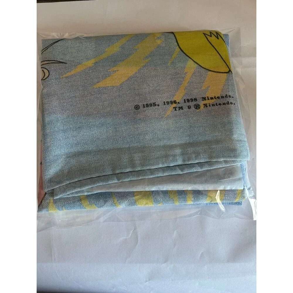 Vintage Nintendo Pokemon Pikachu Pillow Covers 1998 Set of 2